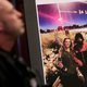 A picture of Katelyn McClure and Johnny Bobbitt Jr. is displayed during a news conference in Mt. Holly, N.J., Thursday, Nov. 15, 2018.